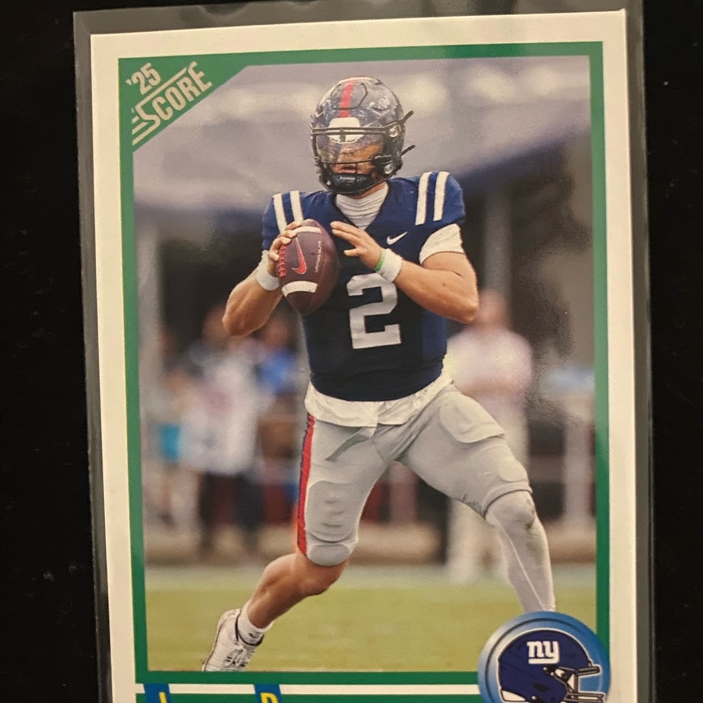 2025 Score Jaxson Dart Rookie Card